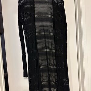 Express Black Mesh Cardigan